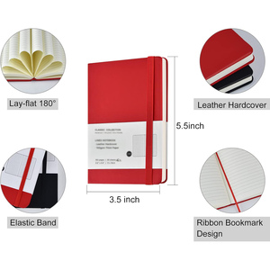 Carnet personnalisé Soft Touch Carnet de notes A5 à couverture rigide en PU avec logo personnalisable - Product Image 2