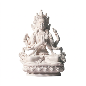 Idol Four Armed Chenrezig Avalokiteshvara Buddha <b>Statue</b> Resin Made China Handmade Traditional <b>Religious</b> Tibetan Buddhism Custom - Product Image 1