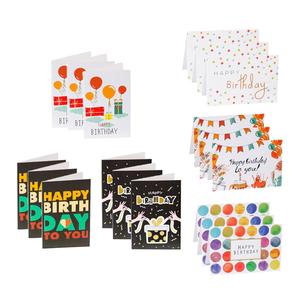 54 pz forniture per feste da ragazza con decorazioni per inviti di compleanno ripiegate con motivo di stampa per occasioni di ringraziamento natalizie - Product Image 2