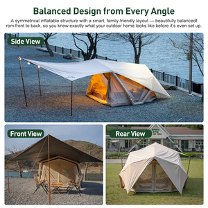 Carpa Inflable Coody Havena Air Tent-Beige, Carpa Impermeable para Acampar al Aire Libre, Ideal para <span class=keywords><strong>Viajes</strong></span> - Product Image 3