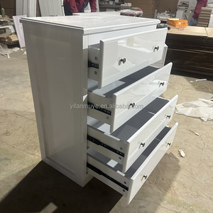 Modern Design White Wooden <strong>Chest</strong> of <strong>Drawers</strong> Hot Selling <strong>Cheap</strong> <strong>Drawer</strong> Cabinets for Living Room and Bedroom - Product Image 3