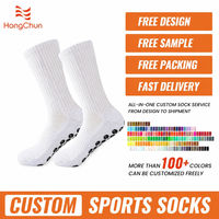 Chaussettes de sport antidérapantes pour l'entraînement au football, avec logo personnalisé OEM du fabricant, pour hommes et femmes, vente en gros, approvisionnement en vrac en usine