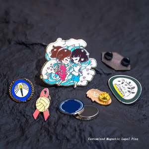 No Minimum Order Factory Design <b>Metal</b> Enamel <b>Pin</b> Custom Letter Logo Lapel <b>Pin</b> Brooch - Product Image 6