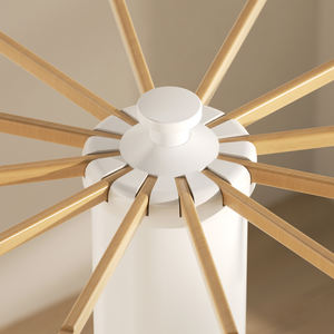 MUXIN Bois de hêtre massif verni naturel 16pcs Bras amovibles indépendants Pieuvre Support en bois Sac Vêtements Trépied Séchoir - Product Image 2