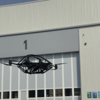 Nouvel aéronef personnel électrique VTOL à aile rotative en fibre de carbone légère, monoplace, commandé à distance, avec caméra 4K