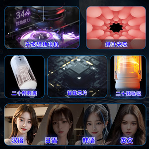 เครื่องช่วยสำเร็จความใคร่ไฟฟ้าอัตโนมัติเต็มรูปแบบ ยี่ห้อ Tiyuenu แบบสั่นดูดกระชับได้ ของเล่นทางเพศสำหรับผู้ใหญ่ อุปกรณ์ช่วยสำเร็จความใคร่ - Product Image 5