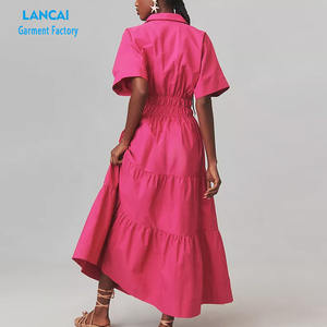 เดรสยาวคอวีลึกสำหรับผู้หญิงเดรสปาร์ตี้ตอนเย็นแฟชั่นเซ็กซี่แบบกำหนดเอง - Product Image 2