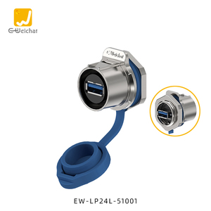 E-Weichat LP24シリーズUSBコネクタ<span class=keywords><strong>2</strong></span>.0 3.0コネクタ0.5/1/1.5Mケーブルマウントオスとメス産業用PCシステム - Product Image 4