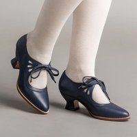 Nouvelles Chaussures Décontractées à Lacets Mi-Talons Creux Style Européen et Américain pour Femmes Grandes Tailles Printemps