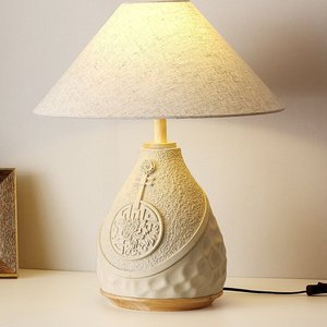 New Chinese Zen Style Wabi-Sabi Retro Table Lamp Antiqued Bedroom Headboard Living Room Guesthouse <b>Decor</b> Tea Room Art Ornaments - Product Image 1