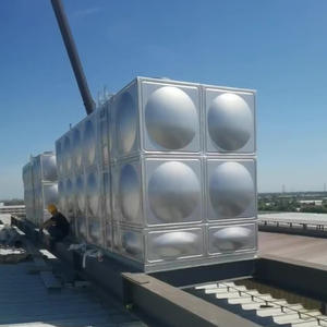 Tanques de Almacenamiento de Agua Prefabricados de Acero Inoxidable de 10000 Litros en Oferta, Tanque de Agua Potable Modular Seccional - Product Image 1