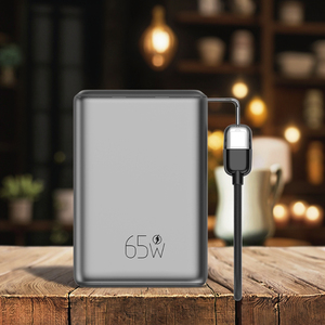Customized Mini Portable Big Capacity Power Station Wholesale Price TFT Display Built Cable O E M 20000mAh Fast <b>Charging</b> Ultra - Product Image 2