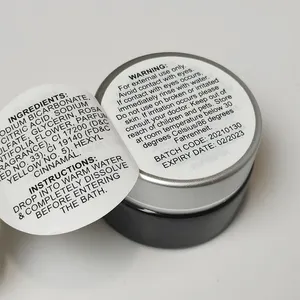 소책자 심천 화장품 방수 비닐 CMYK로 맞춤형 껍질 및 접착 다층 라벨 스티커 제조