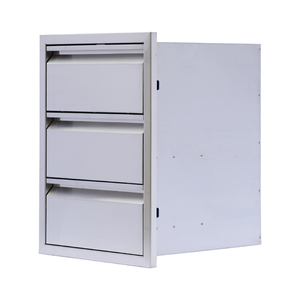 Gabinete de almacenamiento de Isla de <span class=keywords><strong>barbacoa</strong></span> integrado, cajón triple de acero inoxidable 304, cajón de gabinete para parrilla de <span class=keywords><strong>barbacoa</strong></span> inteligente - Product Image 4