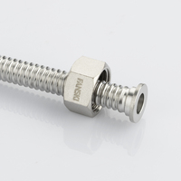 Tuyau de plomberie en acier inoxydable, tuyau droit plaqué, tuyau métallique flexible, résistance à haute température, résistance à la corrosion, résistant aux produits chimiques
