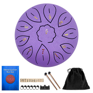 High Quality 6-Inch 11-Note Steel Tongue <b>Drum</b> With Mallet Percussion Instrument - Product Image 5
