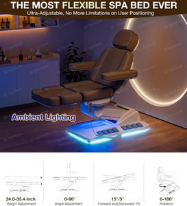 Camas de masaje facial curvas eléctricas inteligentes RONGJIA, camas de belleza para extensiones de pestañas, muebles para salón de belleza - Product Image 3