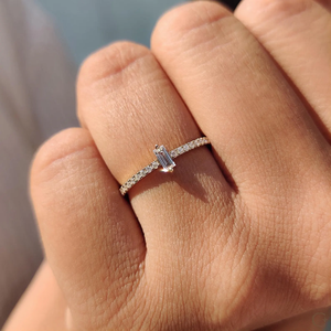 Elegante Anillo de Diamante Cultivado en Laboratorio, Diseño Atemporal, Regalo Perfecto para Compromiso o Aniversario para Mujeres y Novias, Joyería Fina de la India - Product Image 2