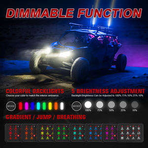 App Control 12 Gang RGB LED Offroad Switch Panel para Jeep 4x4 <span class=keywords><strong>12V</strong></span> Impermeable Bajo MOQ Disponible Car Switch Panel - Product Image 4