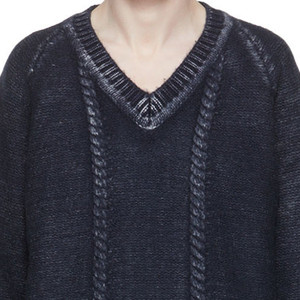 Pull-over unisexe col en V à manches longues personnalisé en tricot <span class=keywords><strong>avec</strong></span> blocage des couleurs <span class=keywords><strong>pour</strong></span> hommes en automne personnalisable en usine - Product Image 5