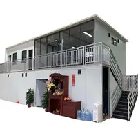 Cina prefabbricati casa portatile mobile ufficio temporaneo e alloggio casa 2 strato contenitore