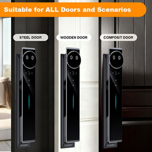 قفل ذكي إلكتروني للأبواب الخشبية بجودة متميزة يعمل بالبصمة والوجه بشكل آلي بالكامل - Product Image 3