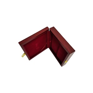 Caja de madera para almacenamiento de barras de oro, rectangular, con cerradura, hecha a medida, de madera maciza, con forro de terciopelo, YH0079 - Product Image 2