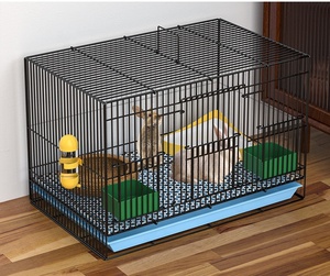 BumoPET grosir kandang hewan peliharaan kelinci logam ekstra besar dalam ruangan kandang tikus <span class=keywords><strong>Guinea</strong></span> <span class=keywords><strong>Pig</strong></span> enkripsi lipat untuk Kelinci Villa - Product Image 4