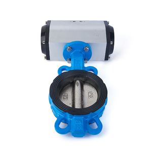 Válvula de Mariposa Neumática Personalizada Qimaike D671X-16, Asiento Suave, Hierro Dúctil/Acero Inoxidable, Tipo Wafer - Product Image 5