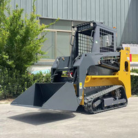 Livraison gratuite de chine mini seau 860 kg capacité de chargement machines de travail forestier chargeuse compacte avec bois à saisir personnalisable