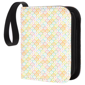 Portacarte in Pelle con 1 Tasca, Portacarte con Design Colorato a Pittura Digitale, Porta Tessere - Product Image 5