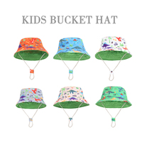 Sombrero de pescador de verano unisex para niños con correa de barbilla ajustable transpirable Casual elegante sombrero de bebé en Stock