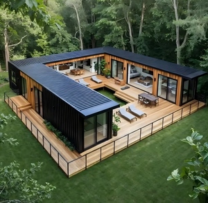 Villa de luxe en conteneur avec terrasse piscine, maison modulaire de 20 ou 40 pieds, 1, 2 ou plusieurs chambres, pour usage privé ou commercial - Product Image 6