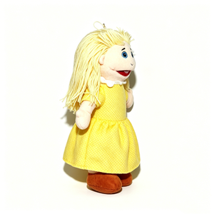 Marioneta de Mano Personalizada de Niña Rubia, Material Suave de Algodón PP, Accesorios de Personajes Infantiles para 5-7 Años - Product Image 2