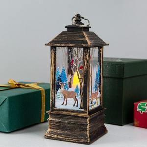 بيع بالجملة مخصص الحيوانات الصغيرة كرة الثلج زخرفة شجرة عيد الميلاد مع سانتا كلوز والأضواء البلاستيك أوروبا ديكور المنزل - Product Image 5