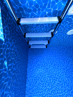 Maison de conteneur portable 40FT et piscine extérieure pour diverses applications
