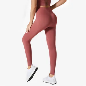 Leggings da Yoga da donna con cuciture anteriori e push up a vita alta Leggings da Yoga pantaloni da palestra leggings da donna