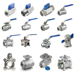 Thép không gỉ 304 316 đầy đủ cổng bóng van 2way 3Way 2PC 3PC bóng van Mini nước bóng van - Product Image 1