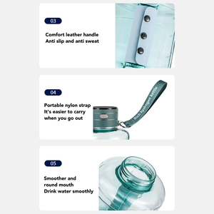 Meilleure Bouteille Gourde Sportive Portable 2026 de 1,5 L à Grande Capacité, Générateur d'Hydrogène Moléculaire Ionique Dupont, Riche en Alcalin et Titane - Product Image 2