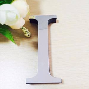 Lettera autoadesiva segno Art decalcomania 3D alfabeto acrilico specchio adesivi da parete lettera <span class=keywords><strong>per</strong></span> la decorazione della casa fai da te - Product Image 6