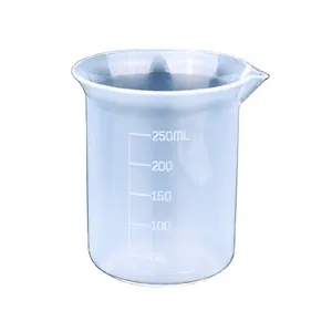 손잡이 없는 250 ml 졸업된 플라스틱 측정 컵