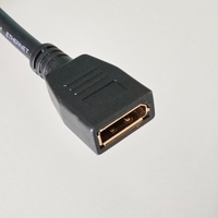 Câble DP de haute qualité 0,8 m, extension à 90 degrés mâle vers femelle, prend en charge 4K 8K pour moniteur d'ordinateur, lecteur DVD