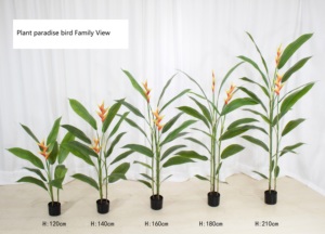 Grande Plante Artificielle en Plastique Vert Paradis Oiseau Simulation Arbre Paon Plante Strelitzia reginae Bonsaï Décoratif - Product Image 6