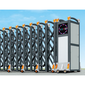 Puerta Retráctil Automática Moderna Comercial |   Puerta Corredera Antirrobo de Aleación de Aluminio para Uso en Exteriores, Escuelas, Parques, Villas - Product Image 6