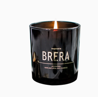 Bougie parfumée en verre personnalisée avec logo d'usine, style luxe léger, longue durée de combustion, sans fumée, en vrac