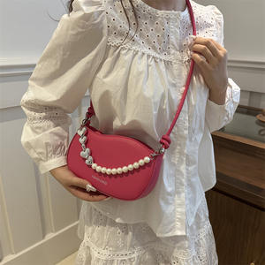 Bolso de Mano Moderno 2025 con Perlas, de un Solo Hombro, Estilo Simple para Mujer - Product Image 2