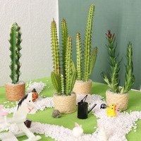 Miniature de nourriture miniature à l'échelle 1:6, cactus en pot, mini modèle pour maison de poupée BJD, miniature DIY