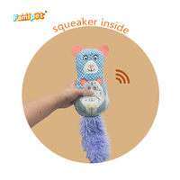 Jouet en peluche couineur pour chien, doux et coloré, avec design d'animaux mignons, personnalisé par le fabricant Famipet, en gros