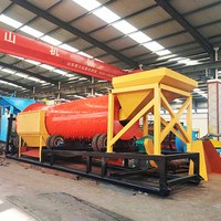 Laveuse à tambour ET pour l'extraction d'or, écran de 900 mm, capacité de 80-200 TPH, moteur en acier au carbone haute dureté