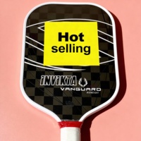 Raquette de pickleball personnalisable, légère, en fibre de carbone pressée à chaud, pour l'entraînement des enfants, tendance, épaisseur 16 mm, haute qualité
